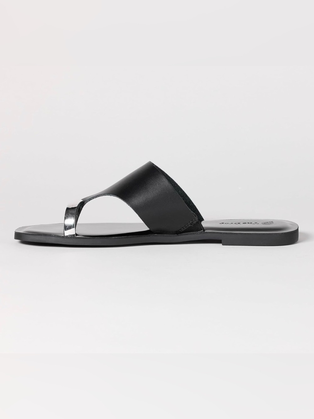 The Drop Camilla Wide Thong Sandal - Black (Women) - Picture 3 of 14